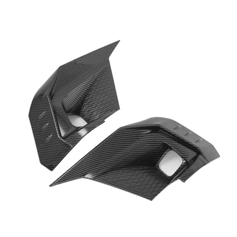 Front Bumper Fog Lamp Frame Cover Fog Light Trim Spoiler Strip for 2022 11Th Carbon Fiber ABS