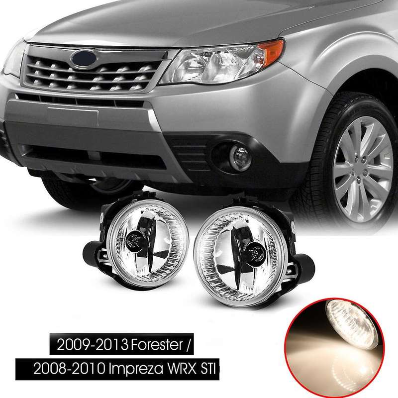 Front Bumper Fog Light Assembly Car Front Fog Lights Lamps Housing Lens for Forester 2009-2012