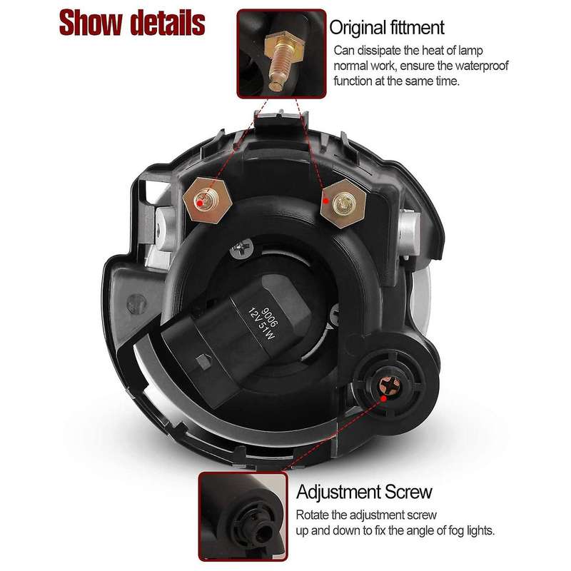 Front Bumper Fog Light Assembly Car Front Fog Lights Lamps Housing Lens for Forester 2009-2012