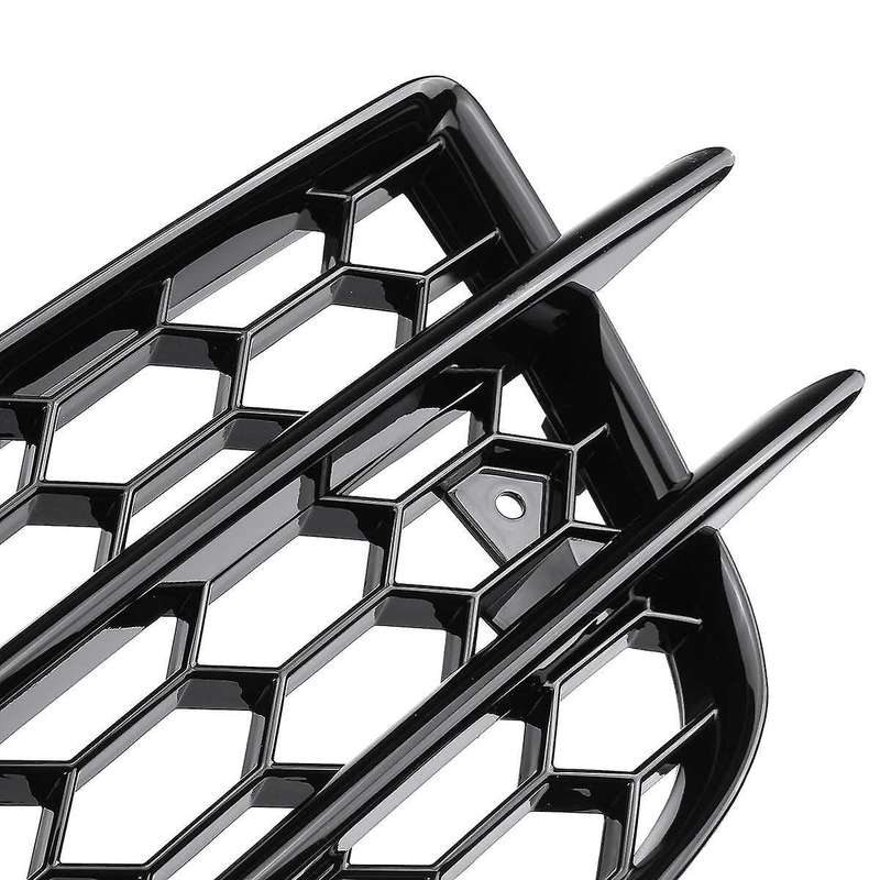 Front Bumper Fog Light Cover Frame Grille Panel Fog Lamp Shell Bezel Fit for A4 B8 S4 2008-2012