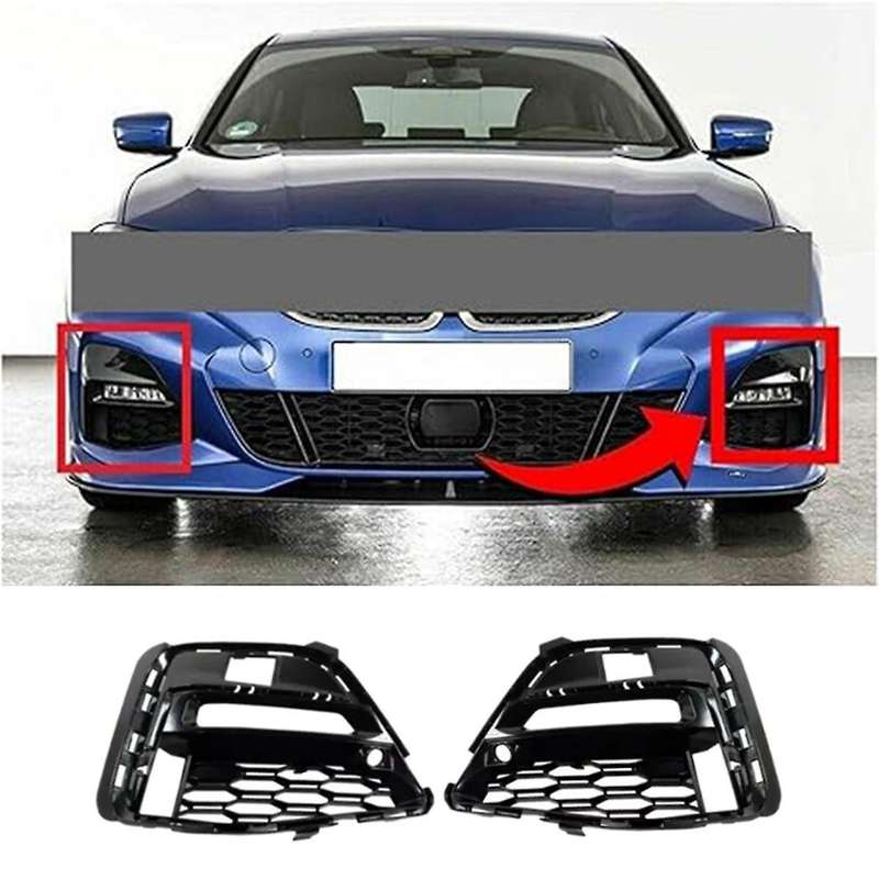 Front Bumper Fog Light Grille Cover for 3 Series G20 G21 G28 2019-2022 51118069371 51118069372