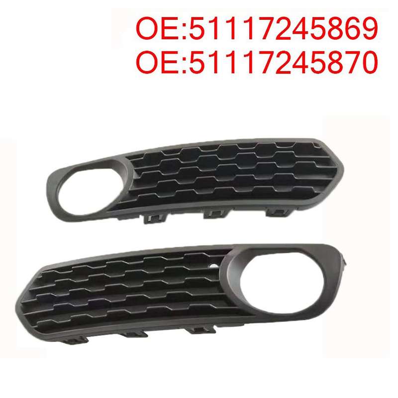 Front Bumper Fog Light Covers Fog Lamp Grilles for - F20 10-12 51117245869,51117245870
