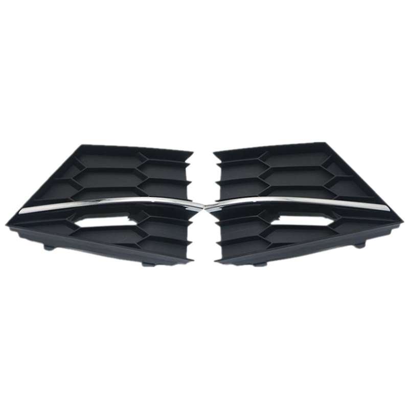 Front Bumper Fog Light Grille Cover Fog Light Cover Trim for Superb 2016-2018