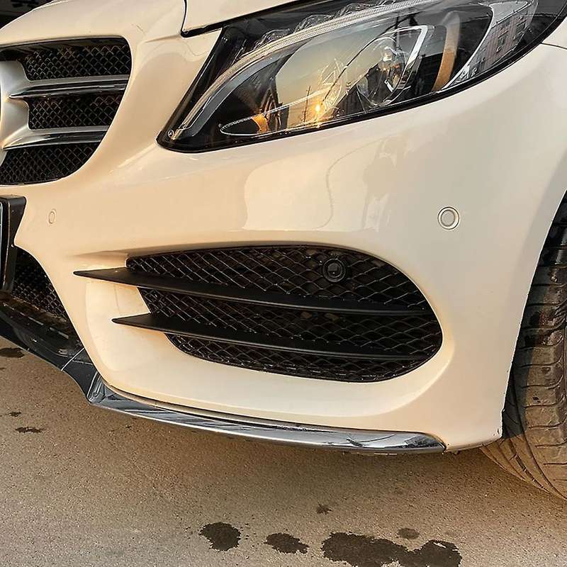 Front Bumper Grill Grid Fog Light Cover for Mercedes- C-class W205 C180 C200 C260 2015-2018 Amg Mod