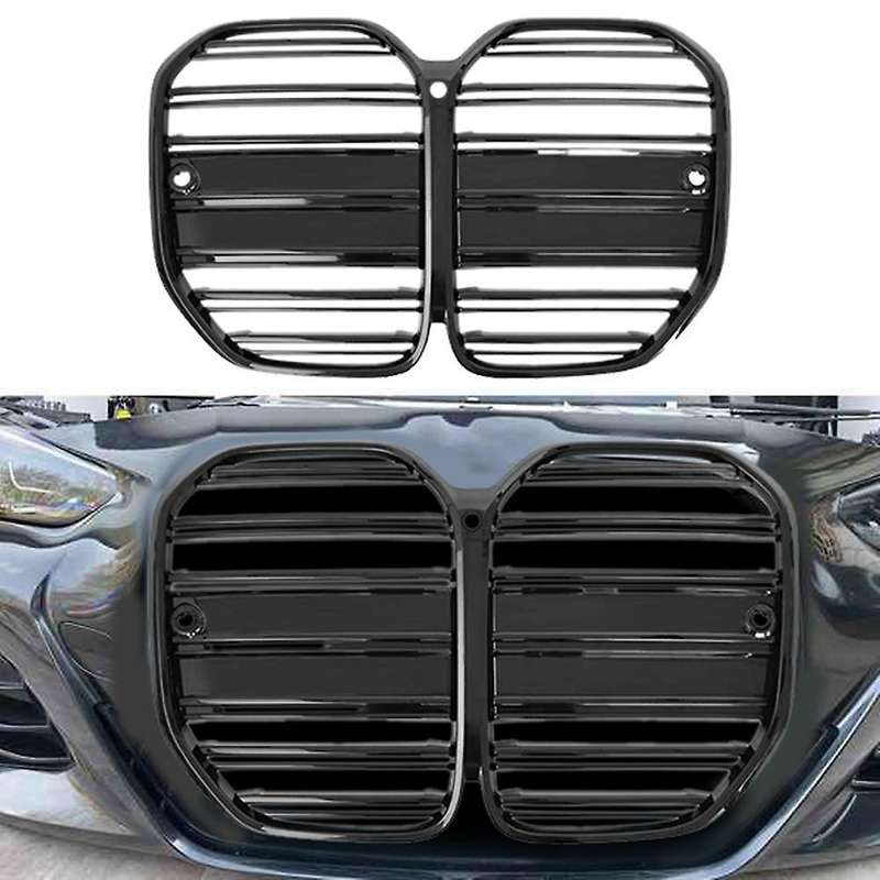Front Bumper Grill Kidney Grille for - 4 Series G22 430I G82 2021-2022 Racing Grills with Hole