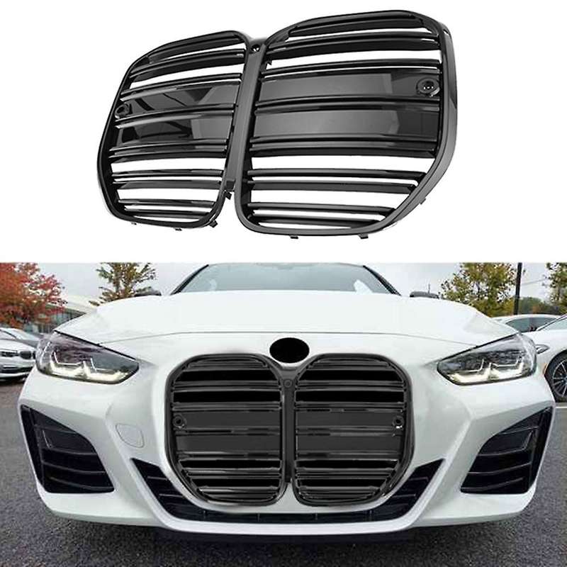 Front Bumper Grill Kidney Grille for - 4 Series G22 430I G82 2021-2022 Racing Grills without Hole