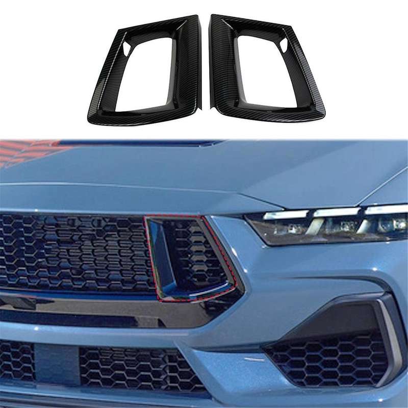 Front Bumper Grille Cover Trim for 2024 GT/GT Premium Accessories Carbon Fiber