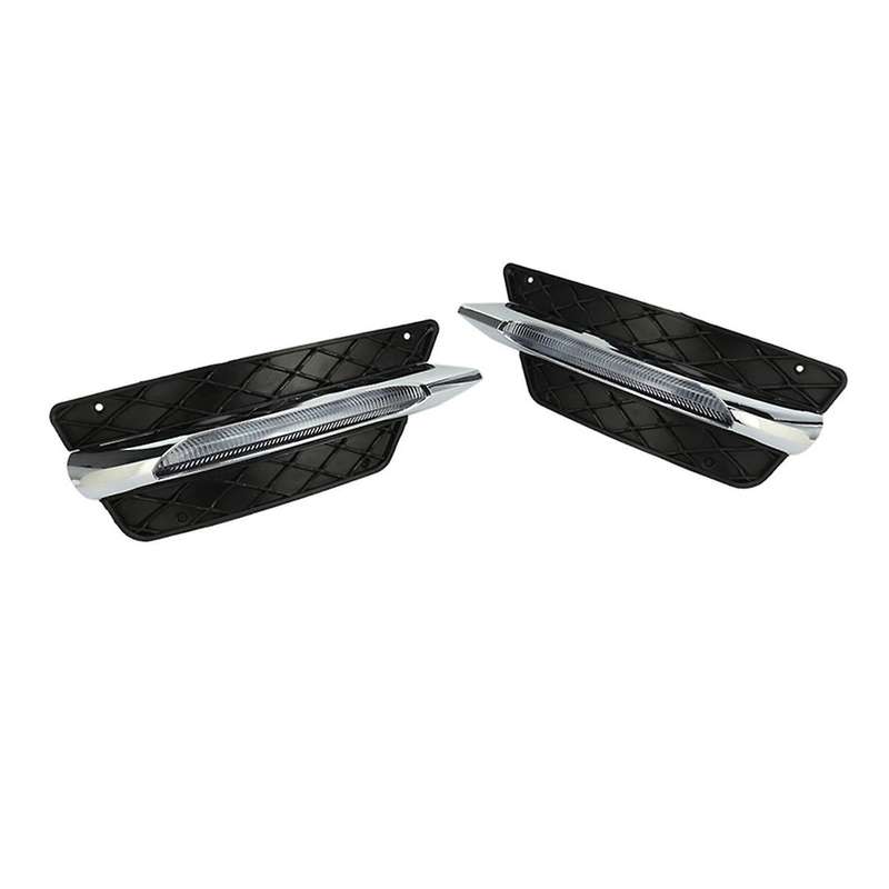 Front Bumper Grill Molding Led Fog Light Daytime Running Light for W204 C-class Drl 2048851453 20488