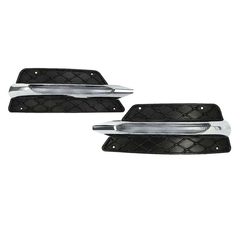 Front Bumper Grill Molding Led Fog Light Daytime Running Light for W204 C-class Drl 2048851453 20488