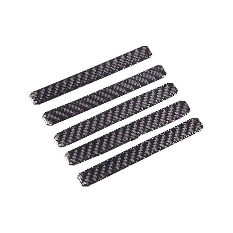 Front Bumper Grille Covers Trim Decal Stickers for 2022 2023 Exterior Accessories - Soft Carbon Fib