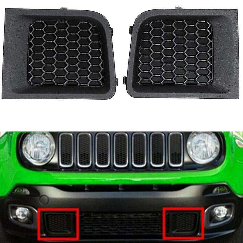 Front Bumper Grille for 2015-2017, One Pair Lower Grille Grill Insert Bezel Cover Trim Filler Panel