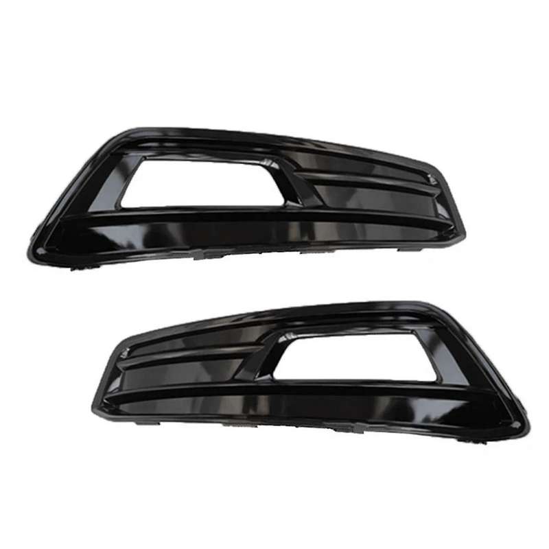 Front Bumper Grille Fog Light Cover Trim Foglights Headlights Frame for Focus St 2015-2018