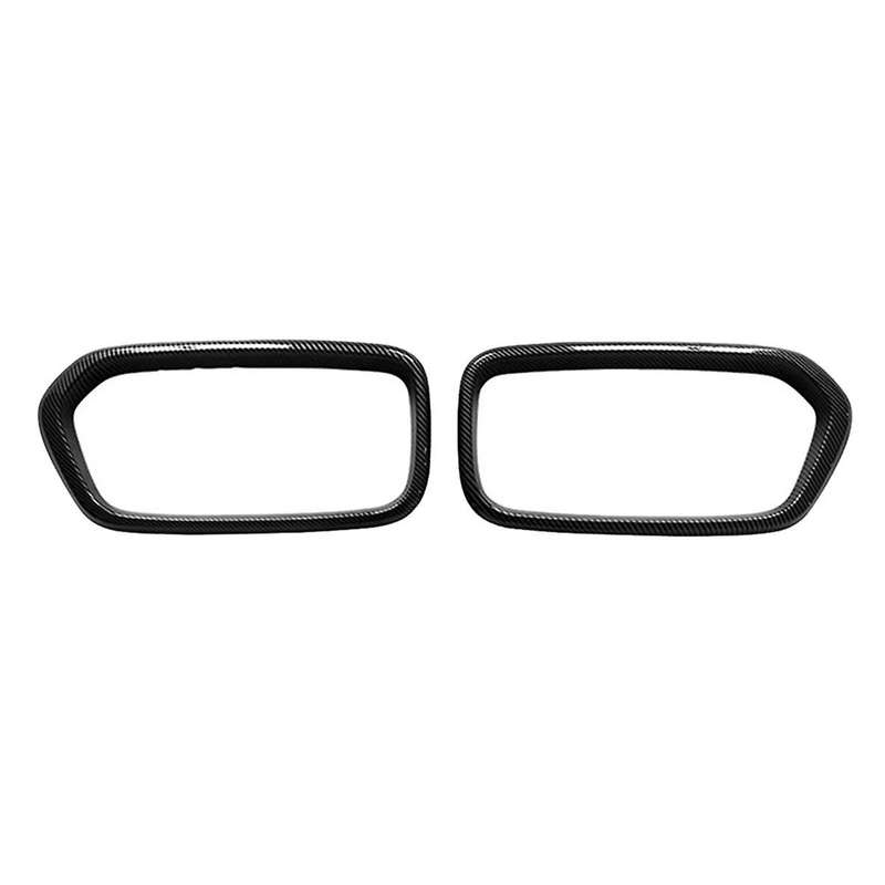 Front Bumper Grille Frame Cover Trim Racing Middle Net Frame Trim for X2 Series F39 2018-2021 Carbon