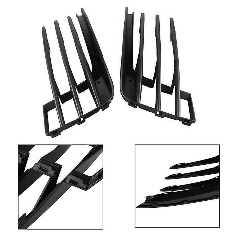 Front Bumper Grille Mesh Bottom Fog Lamps Light Bezel Trim Frame Panel for Golf MK7 2013-2017 5G0853