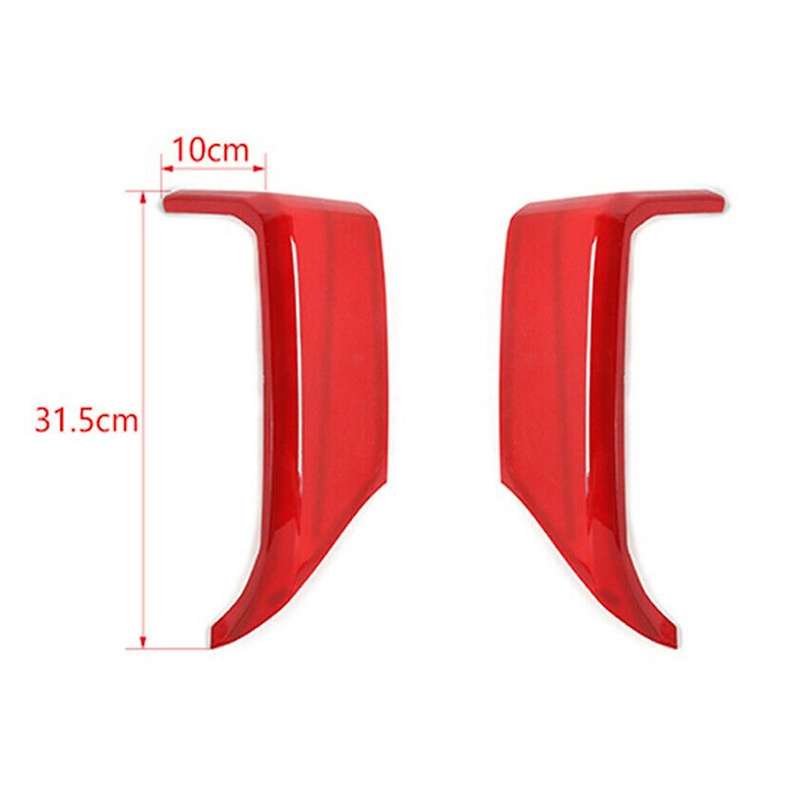 Front Bumper Guard Cover Trim Stickers for Jimny 2019 2020 2021 Car Exterior Accessories , ABS Red