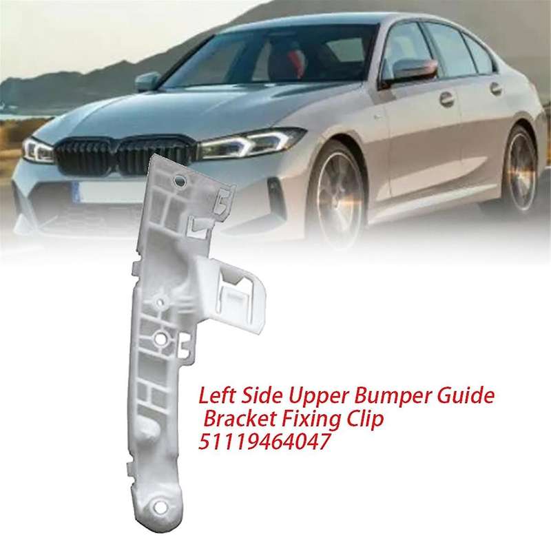 Front Bumper Guide Left Side Upper Bracket Piece 51119464047 for 7 Series G70 2022-2024 Bumper Guide