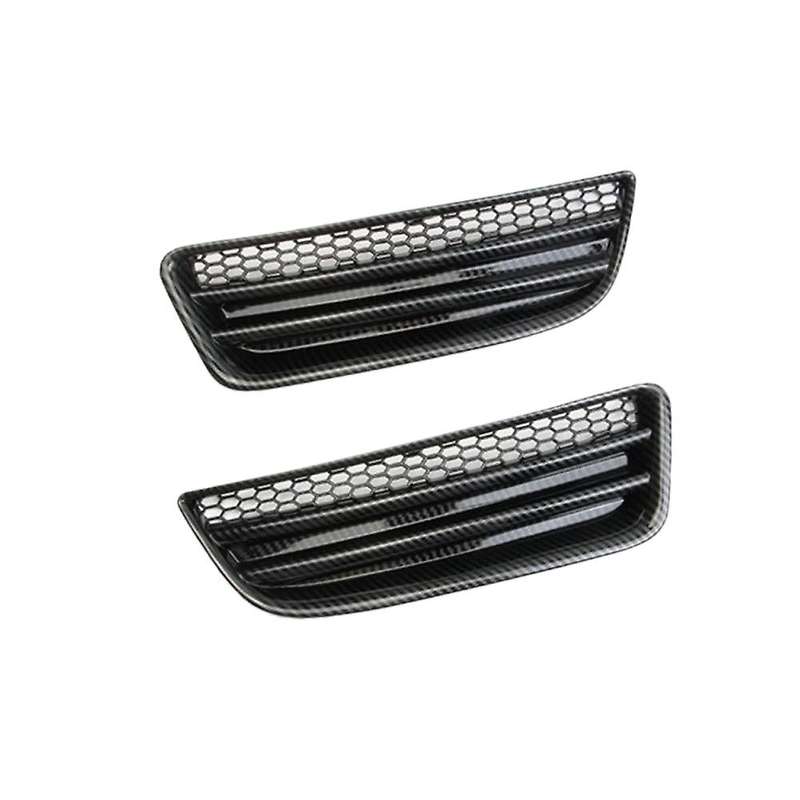Front Bumper Honeycomb Fog Lamp Cover Tirm for Charger 2016 2017 2018 2019 2020 2021 SXT,Carbon Fibe