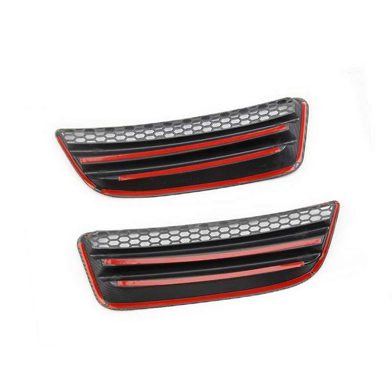 Front Bumper Honeycomb Fog Lamp Cover Tirm for Charger 2016 2017 2018 2019 2020 2021 SXT,Carbon Fibe
