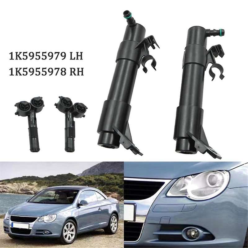Front Bumper Headlight Washer Nozzle for Golf 5 Mk5 Head Light Lamp Cleaning Water Spray Jet Pump