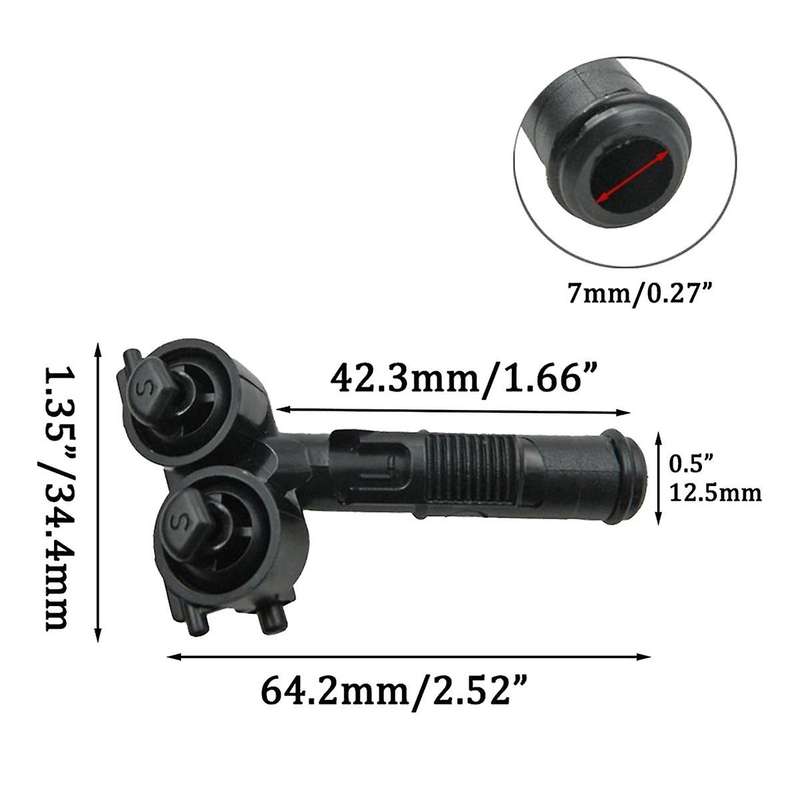 Front Bumper Headlight Washer Nozzle for Golf 5 Mk5 Head Light Lamp Cleaning Water Spray Jet Pump