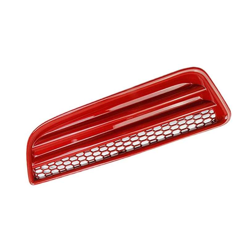 Front Bumper Honeycomb Fog Lamp Cover Tirm for Charger 2016 2017 2018 2019 2020 2021 SXT, Red