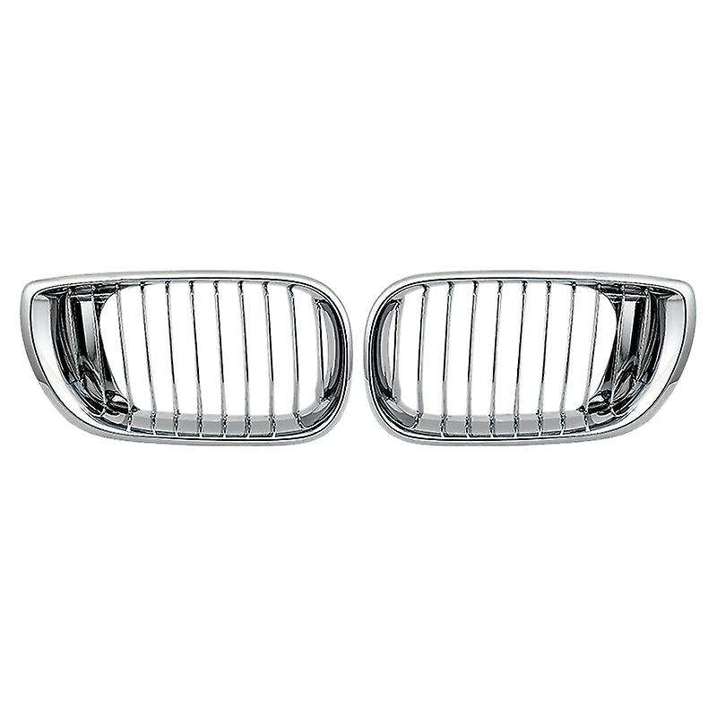 Front Bumper Kidney Grill Chrome for - E46 320I 330I 325Xi 4DR Sedan 2002-2005