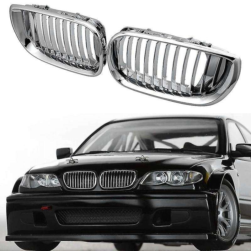 Front Bumper Kidney Grill Chrome for - E46 320I 330I 325Xi 4DR Sedan 2002-2005