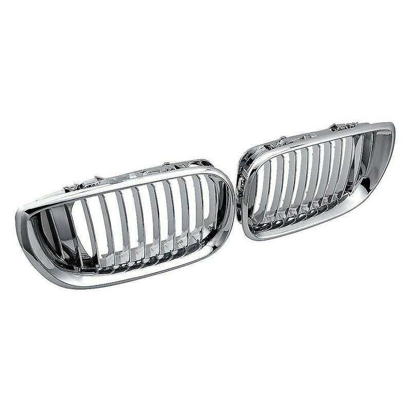 Front Bumper Kidney Grill Chrome for - E46 320I 330I 325Xi 4DR Sedan 2002-2005