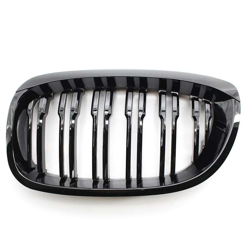 Front Bumper Kidney Double Line Grille Sport Grill Replacement for  E46 3 Series 2-Door Coupe 2003-2