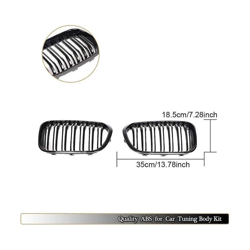 Front Bumper Kidney Grille Radiator Guard Grill Accessories for 1 Series F20 2015-2017 116i 118i 12
