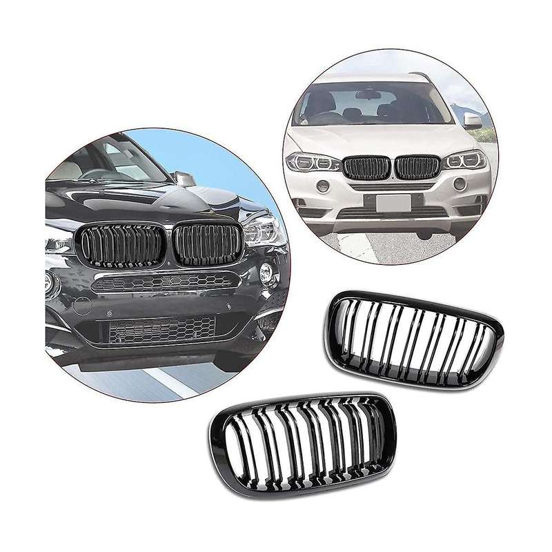 Front Bumper Kidney Grille Grill Cover Replacement for X5 F15 X6 F16 X5m F85 X6m F86 2014-2019 Acce