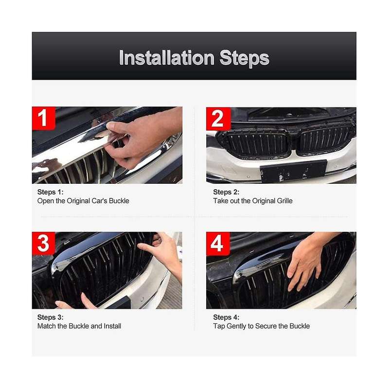 Front Bumper Kidney Grille Grill Cover Replacement for X5 F15 X6 F16 X5m F85 X6m F86 2014-2019 Acce