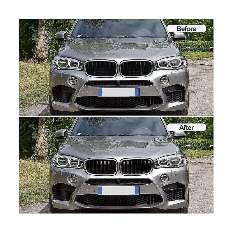 Front Bumper Kidney Grille Grill Cover Replacement for X5 F15 X6 F16 X5m F85 X6m F86 2014-2019 Acce