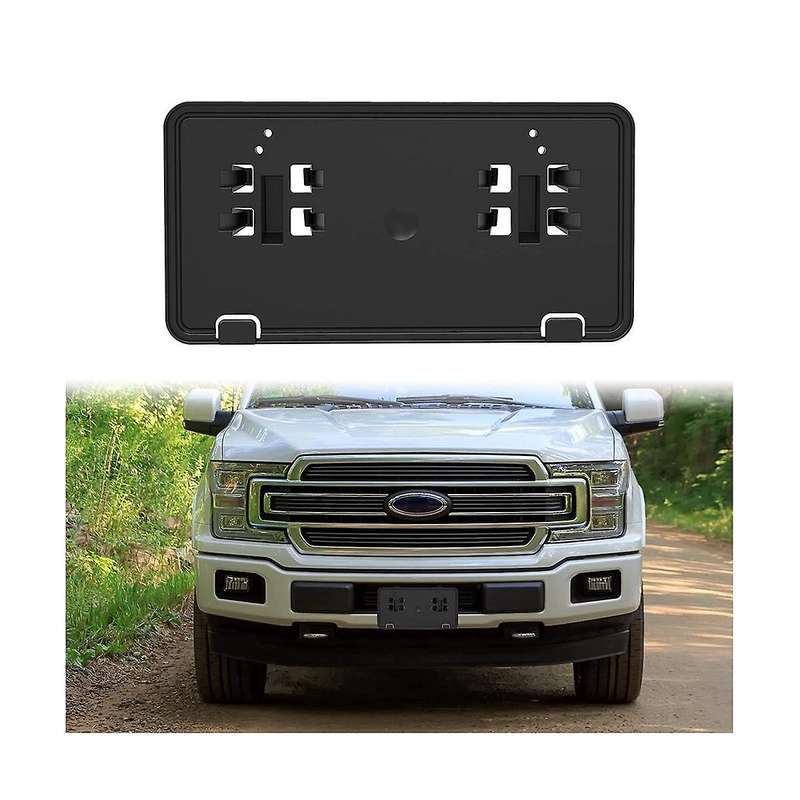 Front Bumper License Plate Bracket Holder Cover Frame Jl3z-17a385- for 2018 2019 2020 Accessories