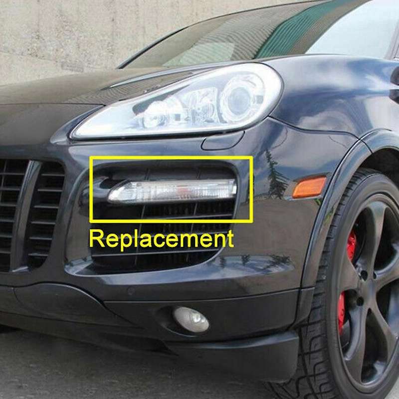 Front Bumper Lights Fog Lights Daytime Running Light for 95563118502 95563118602 7L5941181E 7L59411