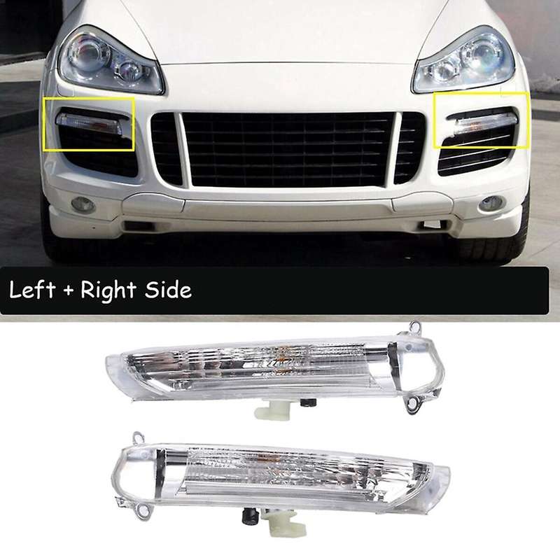 Front Bumper Lights Fog Lights Daytime Running Light for 95563118502 95563118602 7L5941181E 7L59411
