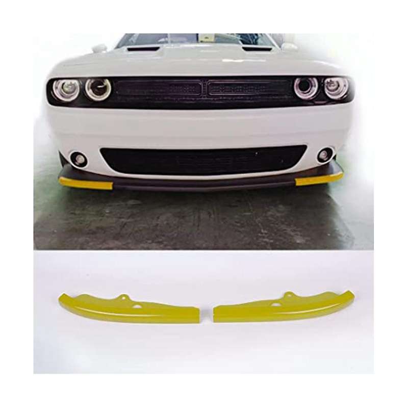 Front Bumper Lip Protector Cover Yellow for Pack 2015-2020 Bumper Diffuser Spoiler Splitter Guard