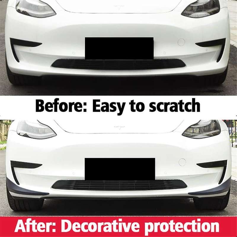Front Bumper Protector for Model Y 2021 2022 2023 Anti Collision Strips Corner Guard Bumper Lip Prot
