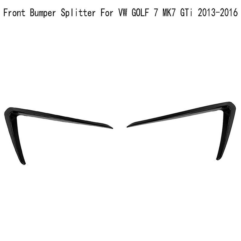Front Bumper Splitter for GOLF 7 MK7 2013-2016 Fog Light Cover Air Vent Trim Flap Canards Body Kit