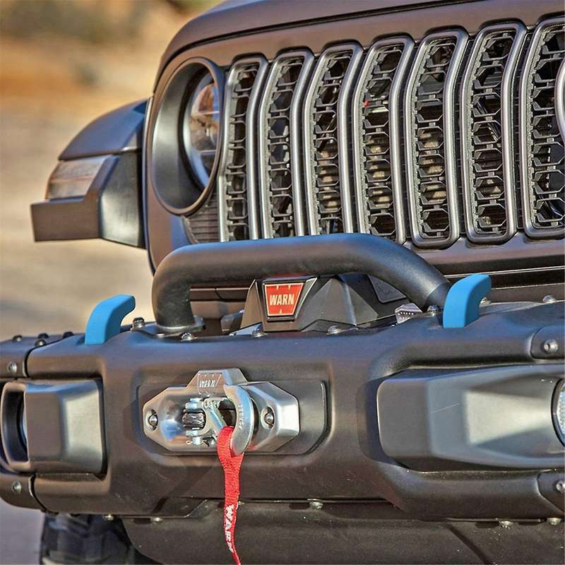 Front Bumper Tow Hook Covers for Wrangler JK JL TJ 2007-2024 Exterior Accessories ,Blue