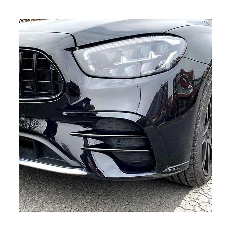 Front Bumper Wind Blade+ Front Wind Blade Modification Bumper Grille Trim Car for Chic E Class W213