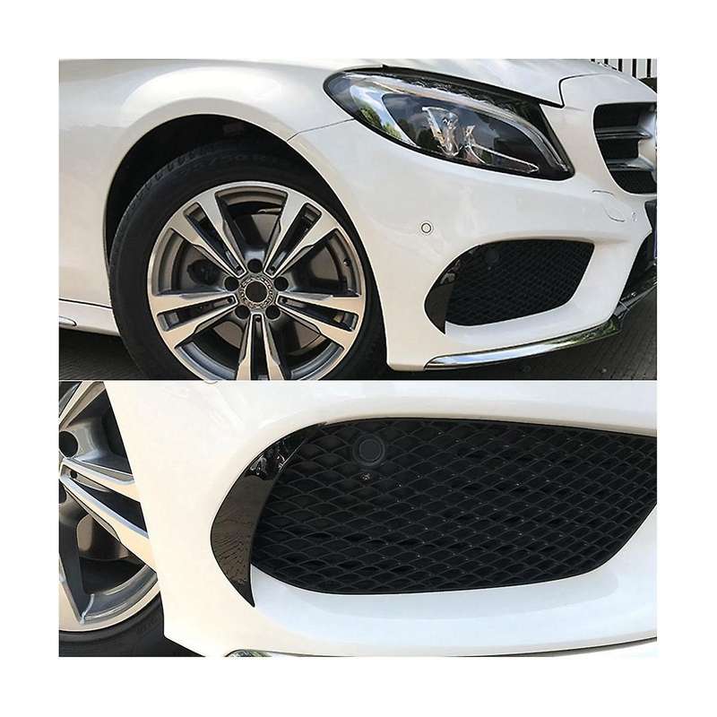 Front Bumper Wind Blade Vent Spoiler Front Bumper Trim Plate Auto for C-class W205 2015-2018