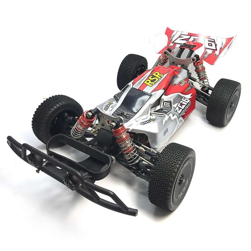 Front Bumper with LED Light for 144001 144010 124016 124017 124018 124019 RC Car Upgrades Decoratio