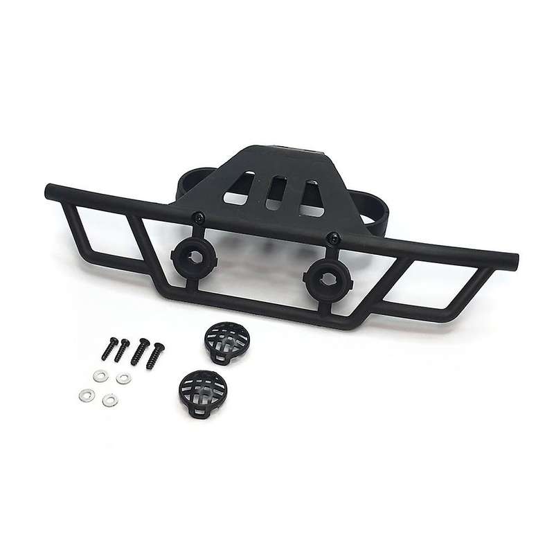 Front Bumper with LED Light for 144001 144010 124016 124017 124018 124019 RC Car Upgrades Decoratio