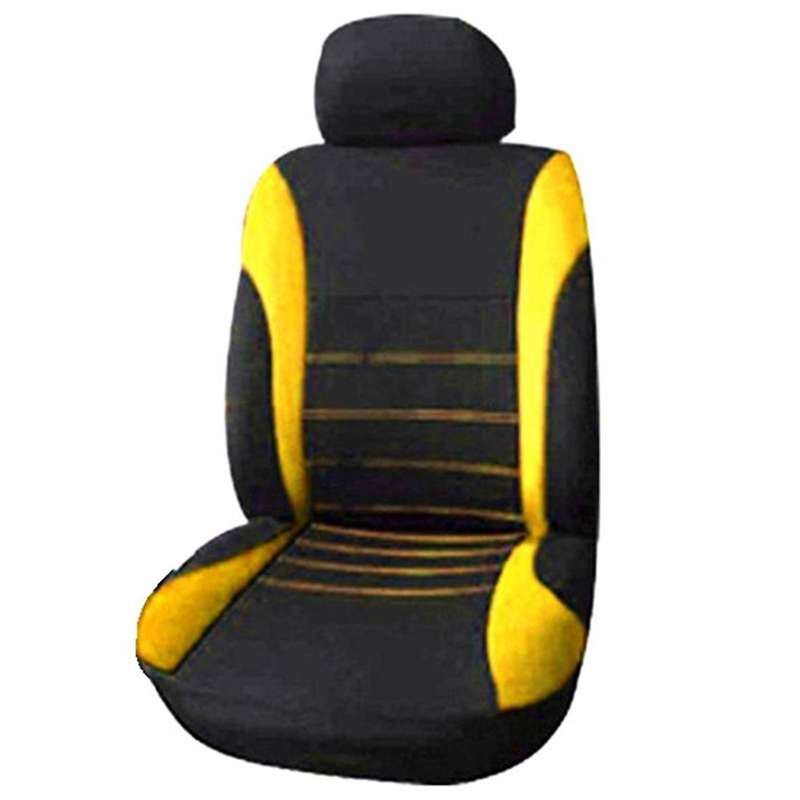 Front Car Seat Covers Front Ready Sport Bucket Seat Cover, 2-Piece Set Automobiles Seat Covers (Blac