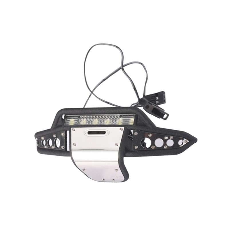 Front Bumper with Led Light for Trx4m 1/18 Rc Crawler Car Upgrade Parts Accessories