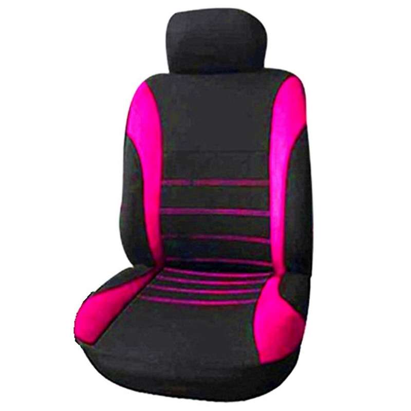 Front Car Seat Covers Front Ready Sport Bucket Seat Cover, 2-Piece Set Automobiles Seat Covers (Blac