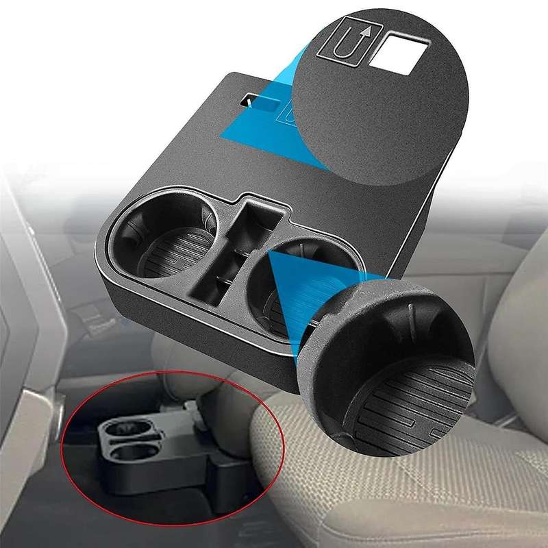 Front Center Console Cup Holder Fits for 2015-2020 and F250 F350 F450 Super Duty 2017-2022, Hc3z-281