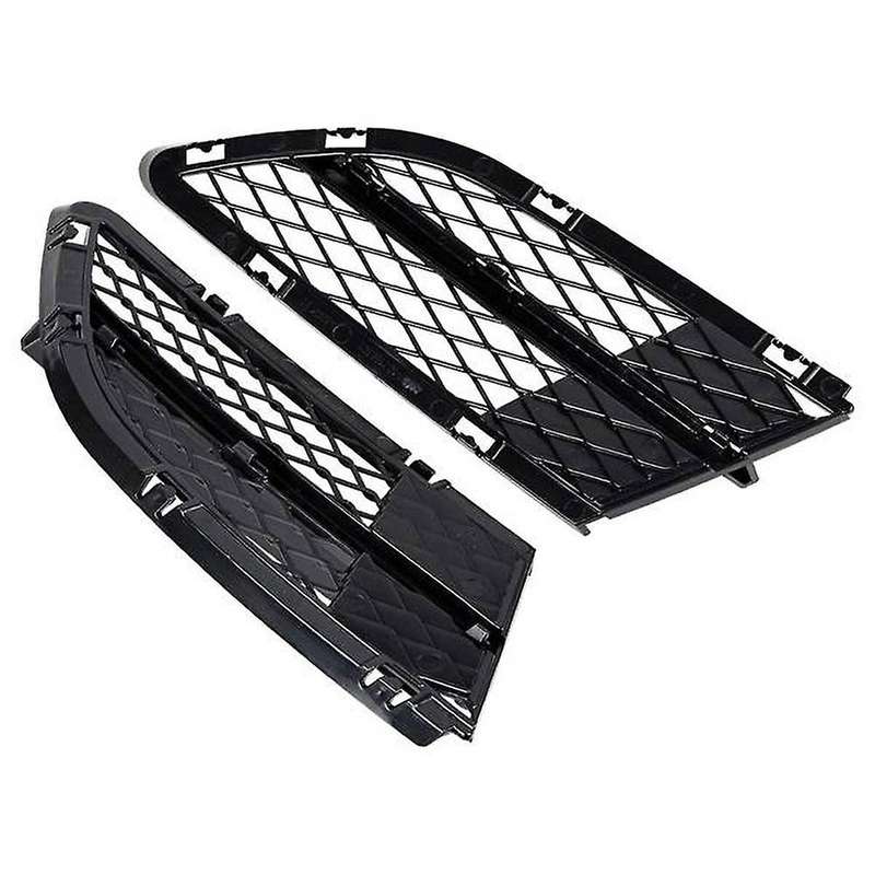 Front Center Kidney Grilles Grill and Fog Lamp Lower Bumper Mesh Grille for 2009-2011 E90 E91