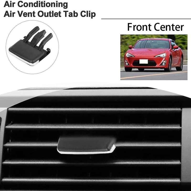 Front Center Vent Outlet Tab Clips, AC Vent Adjustment Buckle Repair Kit for Corolla 2009-2013